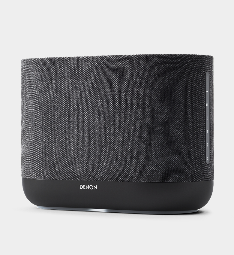 Denon Home 400 in Charcoal angle view